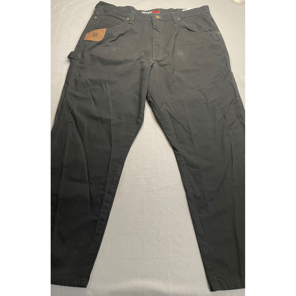 Wrangler Riggs Workwear Mens Black Ripstop Carpenter Pants 38x30 103W020BL‎